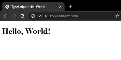 TypeScript First App Tutorial